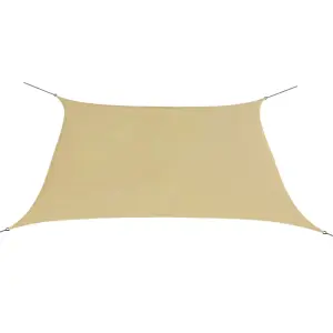 Berkfield Sunshade Sail Oxford Fabric Square 3.6x3.6 m Beige