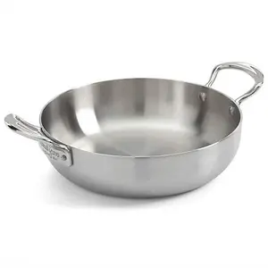 Samuel Groves Classic 26cm Stainless Steel Triply Chefs Pan Double Handled