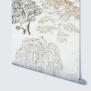 Arthouse Oriental Garden Natural Wallpaper