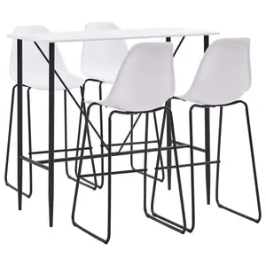 Winget 4 - Person Dining Set White / Grey