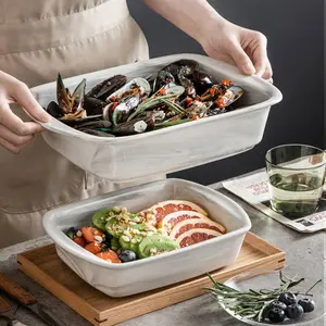 3.1 L Porcelain China Rectangular Baking Pan