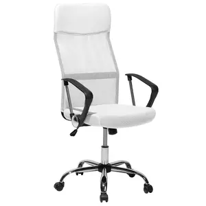 Beliani Minimalist Office Chair White DESIGN