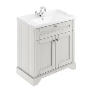 Old London 800mm Free-Standing Single Vanity Unit Timeless Sand