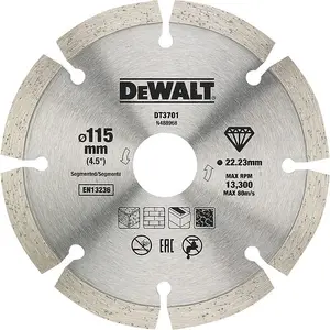 Dewalt 115mm Angle Grinder Blade Segmented Diamond Cutting Discs 4.5" x 2