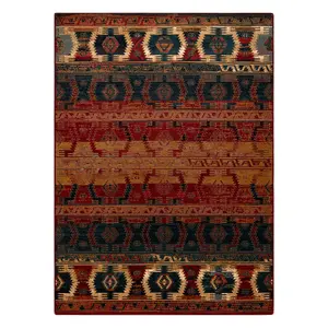 Wool carpet OMEGA TAPAS ethnic, light ruby 200x300 cm