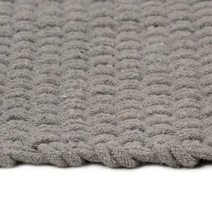 Rug Rectangular Grey 160x230 cm Cotton