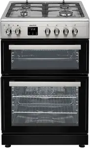 Electriq 60cm Dual Fuel Cooker - Stainless Steel