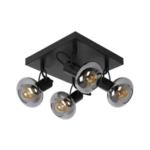 Lucide Madee Modern Ceiling Spotlight - 4xE14 - Black