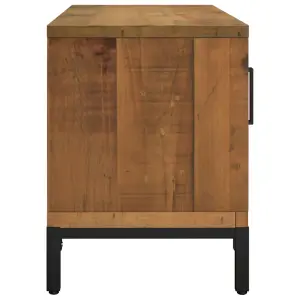 Berkfield TV Cabinet Brown 90x30x40 cm Solid Pinewood