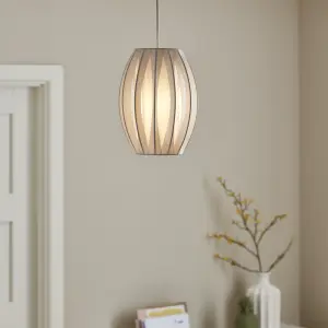 GoodHome Lufira White Light shade (D)20cm