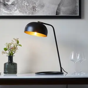 Luminosa Brair New Task Table Lamp Matt Black