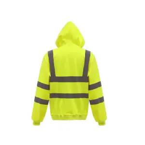 Yoko Unisex Adult Hi-Vis Full Zip Hoodie