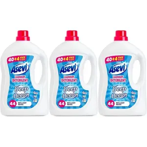 Asevi Laundry Detergent Deep Ocean 2.4L 44 Wash Pack of 3