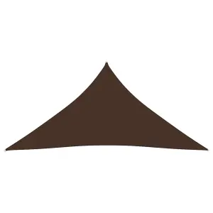 Berkfield Sunshade Sail Oxford Fabric Triangular 5x6x6 m Brown