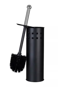 Maison by Premier Matt Black Square Design Toilet Brush