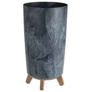 Round Gracia Style Planter With Legs Tall Plant Pot Indoor Outdoor Garden Decor Beton anthracite