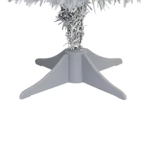 2ft Orelle Silver effect Table top Full Artificial Christmas tree