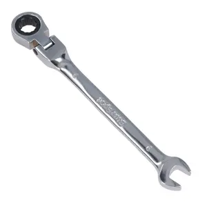 9mm Metric Flexible Combination Ratchet Spanner Wrench Bi-Hex 12 Sided