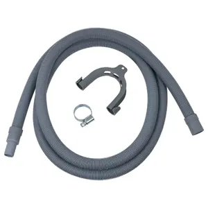 SPARES2GO Universal Washing Machine / Dishwasher Waste Kit Drain Hose Extension Pipe (2.5M)