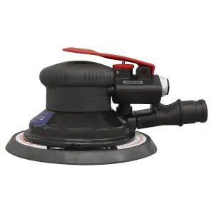 Sealey Air Palm Orbital Sander With Soft Rubber Handgrip 150mm Dust-Free SA801