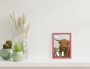 A4 Pink Picture Frame Fits A4 (21 x 29.7cm - 8.3 x 11.7in) Poster, Photo, Artwork, or Print.