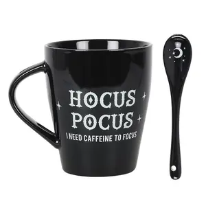 Something Different Hocus Pocus Ceramic Mug Set Black (One Size)