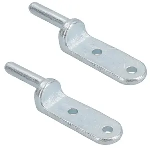 12.5mm Bolt On Gudgeon Tailboard Hinge Pin for Trucks Trailers Zinc Plated 2pc