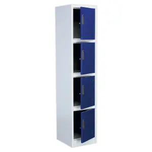 Sealey Single Locker With 4 Doors Ventilated With Lock 380 x 450 x 1850mm SL4D