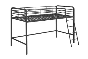 Midsleeper Bunk Bed Black, Single