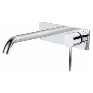 RAK Prima Tech Polished Chrome Modern Basin Wall Mounted Sink Mixer Tap Solid Brass