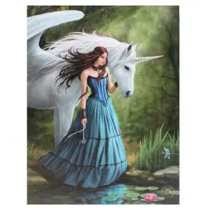 Anne Stokes Enchanted Pool Canvas Multicoloured (Small)