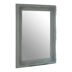 Interiors by Premier Baroque Rectangular Antique Grey Wall Mirror