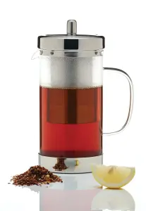 Le'Xpress Heat Resistant Stainless Steel Glass Teapot Infuser Mesh Filter