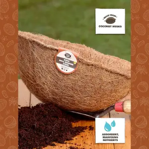 COCO & COIR Wall Manger Liner  45cm  18 inches  3 pack  Coir Liners for Wall Planters Wall Mangers and Trough Planters Outdoors