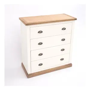 Tropea 4 Drawer Chest of Drawers Brass Cup Handle