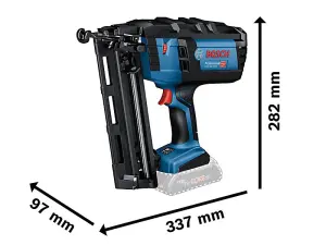 Bosch GNH 18V-64 M Professional 18V Brad Nailer - Bare Unit for Precision Fastening