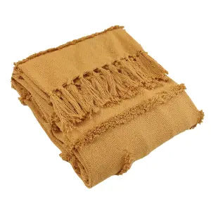 furn. Jakarta Woven Tufted Tasselled Throw