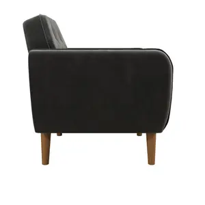 Teresa Accent Chair with Memory Foam in Velvet Grey