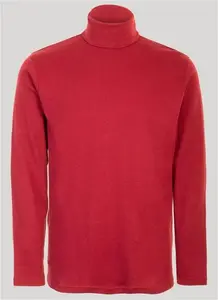 James Pringle Men's Red Cotton Roll Neck Jersey Top, Size: S