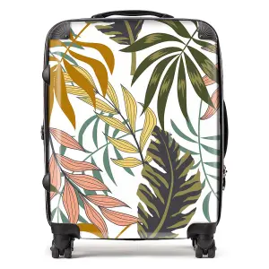 Tropical Leaves Suitcase - Large