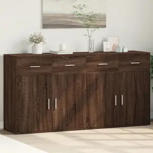 Oree 79cm Sideboard (Set of 2) Brown Oak