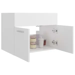 Berkfield Sink Cabinet White 60x38.5x46 cm Engineered Wood