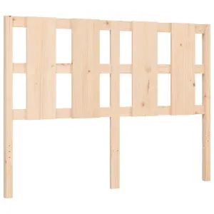 Berkfield Bed Frame with Headboard Small Double Solid Wood