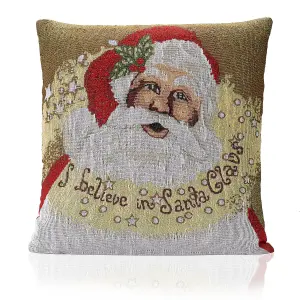 I Believe 18" Tapestry Christmas Cushion