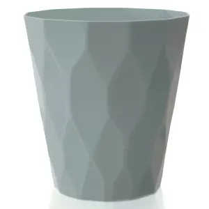 URBNLIVING 15cm Height Grey Flower Pot