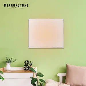 Mirrorstone 350W Classic Infrared Heating Panel With White Frame