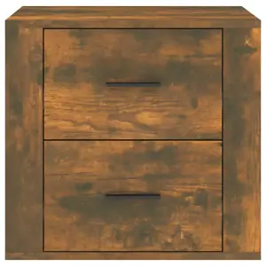 Berkfield Bedside Cabinet Smoked Oak 50x39x47 cm