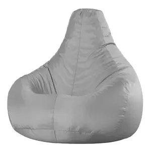 Veeva Recliner Indoor Outdoor Bean Bag Grey Bean Bag Chair