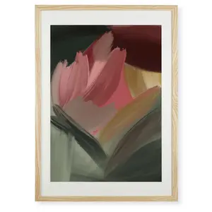 The Sylvie Fern - Single Picture Frame Art Prints Brown / 56cm H x 41cm W x 2cm D