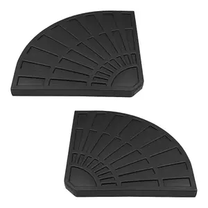 GardenKraft 16910 Pack of 2 Cement-Filled 14kg Parasol Base Weights